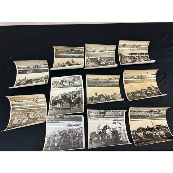 Lot of 11 1940s-50s Winners Circle Horse Racing Photos 8x10