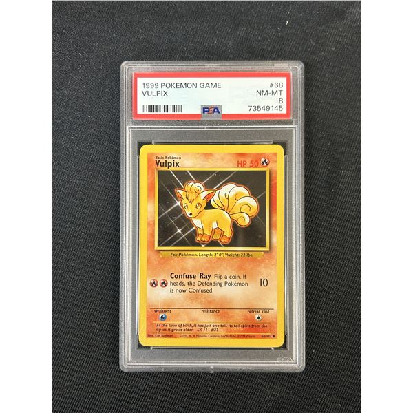 PSA 8 Vulpix #68 Base Set 1999 Pokemon TCG