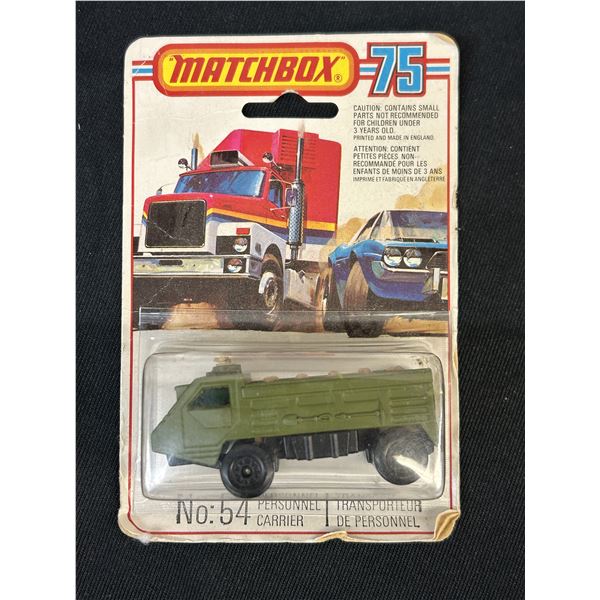 Vintage Lesney Matchbox #54 Superfast Army Personnel Carrier - 1978 MOC