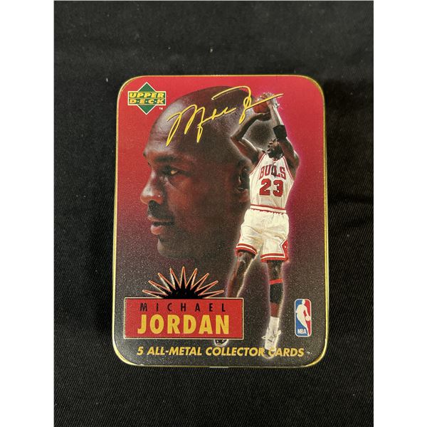 Upper Deck Michael Jordan 5 All-Metal Embossed Commemorative Collector Cards