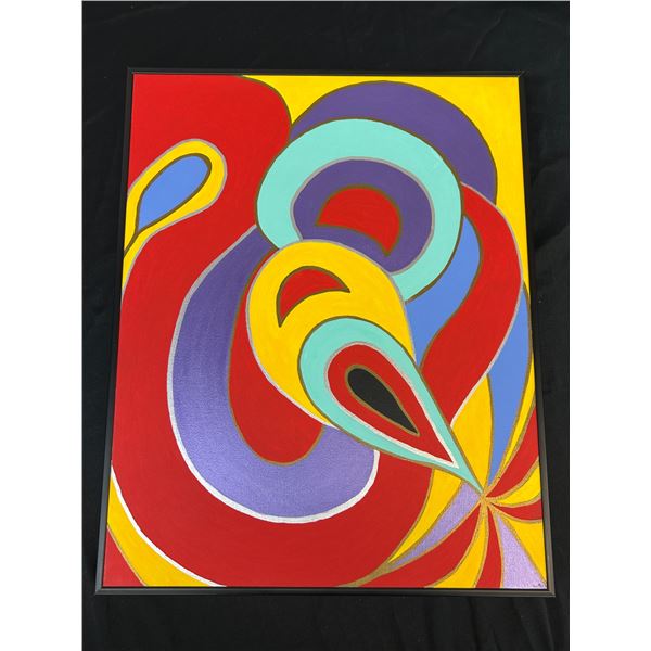 " The Golden Egg" Original Canvas Painting by Lillian Austin 16" x 20"  Framed