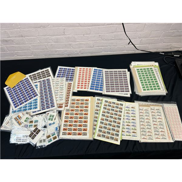 1970s Canadian Stamps UNUSED BLOCKS & Panes, $500 Face Value