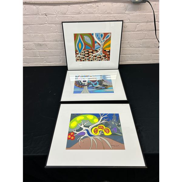 Lot of 3 Original Lillian Austin Framed Paintings, 16" x 20"