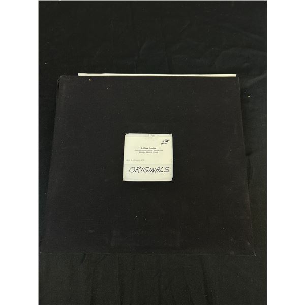 Binder of Lillian Austin Original Original Paintings on Paper, Organized 12" x 14"