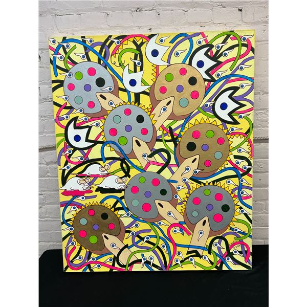 Unnamed Lillian Austin Original Canvas Painting 33" x 40"