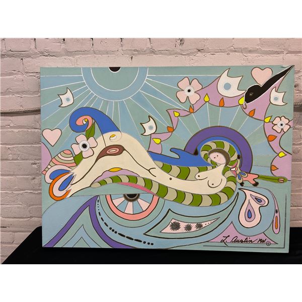 "Prime Mover" Lillian Austin Original Canvas Painting 28" x 38"