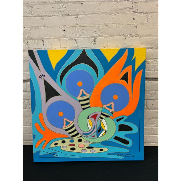 "Juxtaposition" by Lillian Austin Original Canvas Painting 30" x 30"