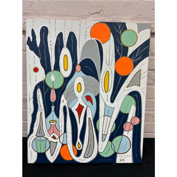 "Frosty Icicle" by Lillian Austin Original Canvas Painting 20" x 2ft