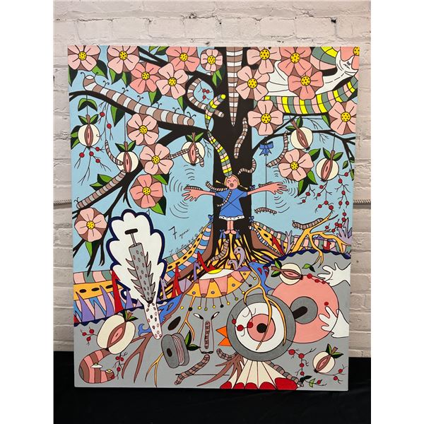 "Apple Blossom Time" by Lillian Austin Original Canvas Painting 33" x 40"