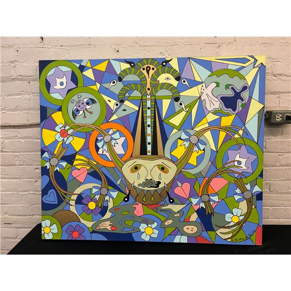 Unnamed Original Lillian Austin Original Canvas Painting 33" x 40"