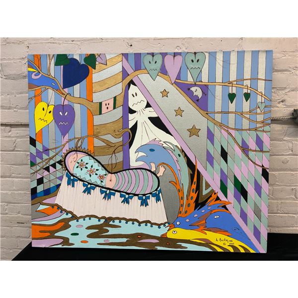 Unnamed by Lillian Austin Original Canvas Painting 40" x 33"