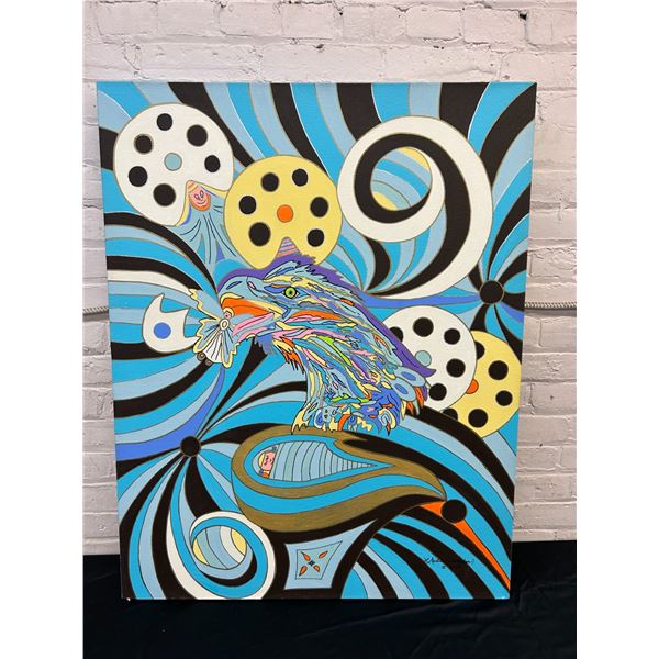 "Evelina Is Born" by Lillian Austin Original Canvas Painting 30" x 38"