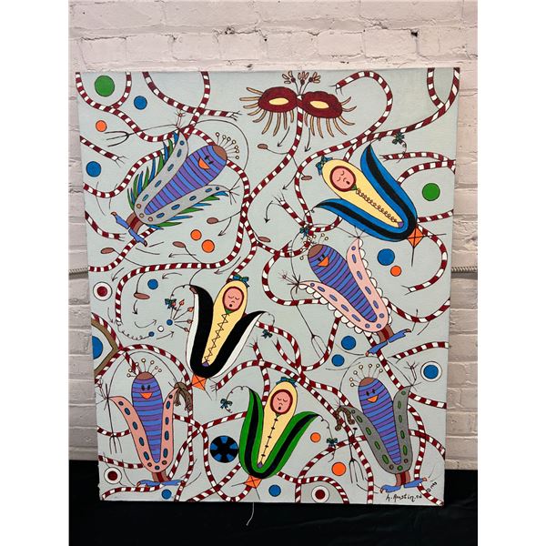 "Banana Splitz" by Lillian Austin Original Canvas Painting 33" x 40"