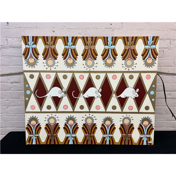 "Three Blind Mice"  by Lillian Austin Original Canvas Painting 40" x 33"