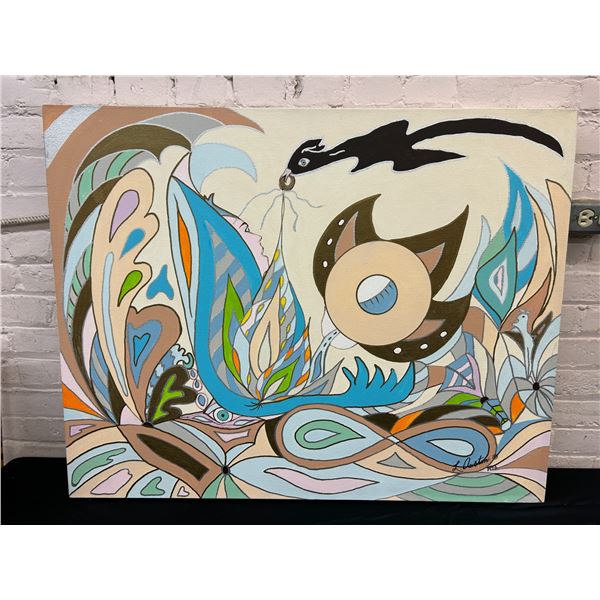 Unnamed by Lillian Austin Original Canvas Painting 38" x 30"