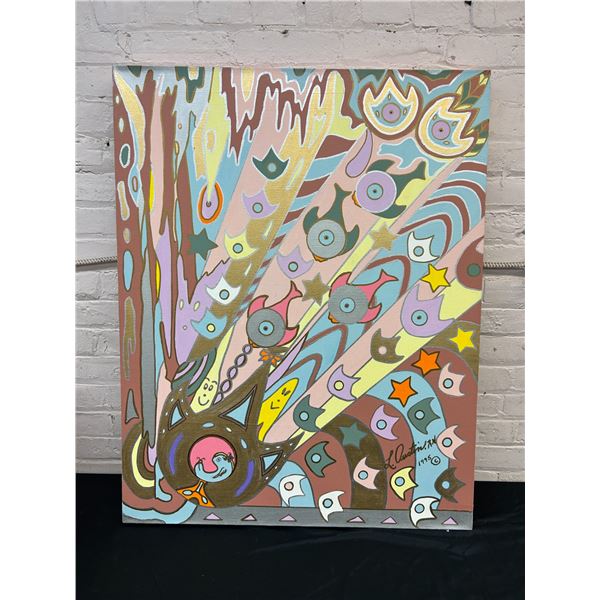 "Back To The Future" by Lillian Austin Original Canvas Painting 30" x 38"