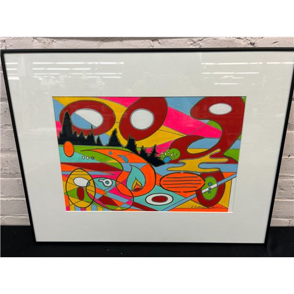 "Bodacious" Framed Original Painting by Lillian Austin 20" x 26"