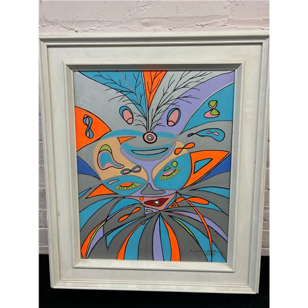 "The Silver Chalice" by Lillian Austin Original Framed Canvas Painting 22" x 27"