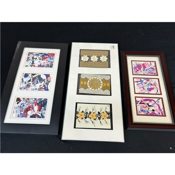 Lot of 3 Lillian Austin Art Paintings, Framed