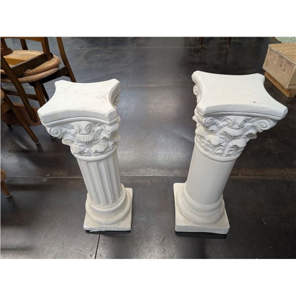 Pair of Plaster/Chalkware Columns