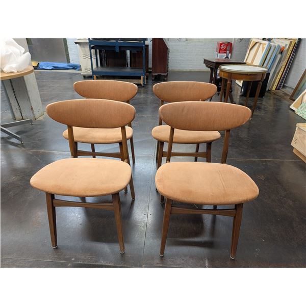 Set of 4 Mid Century Modern Teak Dining Chairs