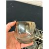 Image 4 : Vintage Silver Fade Embossed Roly Poly Caddy Set of 6 Glasses, MCM