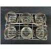Image 3 : Vintage Silver Fade Roly Poly Caddy Set of 6 Glasses, MCM