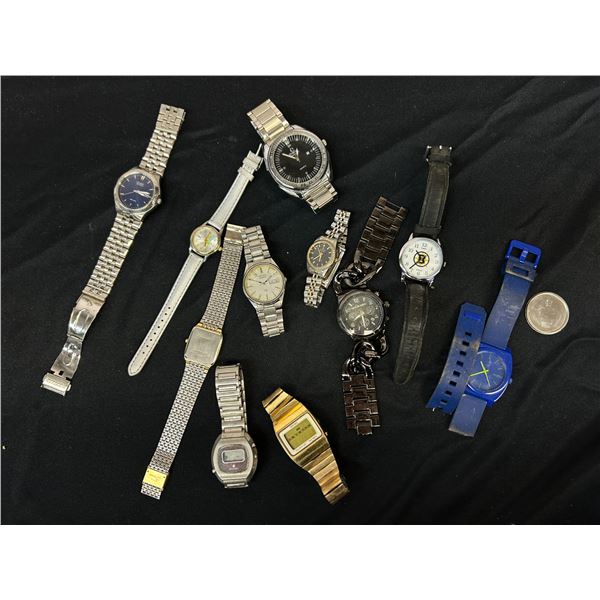 Lot of Assorted Quartz Wristwatches (as is need new batteries)
