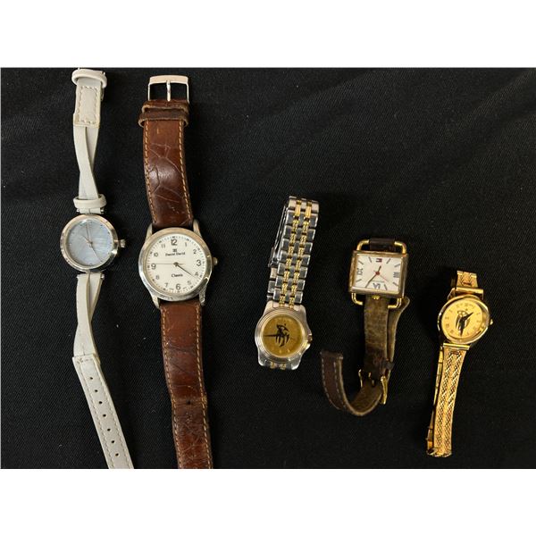 Lot of 5 Old Fashioned Watches, Untested