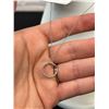 Image 4 : 10k White Gold Ladies Circle Pendant and Chain, 7" long, 35 Single Cut Diamonds .11 Ct