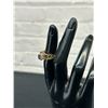 Image 3 : 14k Gold Ladies Dinner Ring Sapphire and Small Diamonds 4.4 grams total, Size 5.