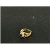 Image 6 : 14k Gold Ladies Dinner Ring Sapphire and Small Diamonds 4.4 grams total, Size 5.