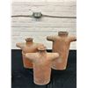Image 7 : Terracotta Clay Figurines People, Family (some damage) 21", 16" and 13" tall