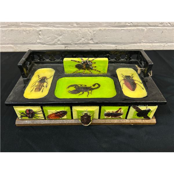 Men's Vanity Dresser Box with Bug Decals