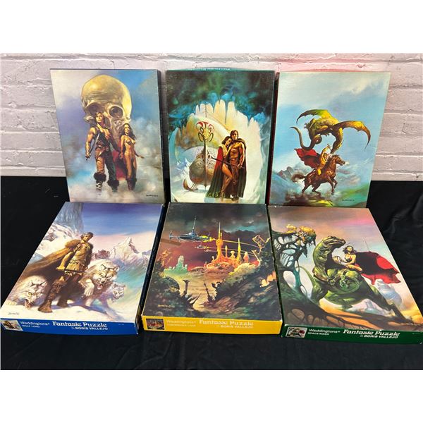 Lot of 6 Boris Valle.io Fantasie Puzzles Waddingtons 750pcs