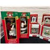 Image 2 : Lot of 7 Christmas Snow Globes, Candle Holders, 12" Animated Figure with Lights