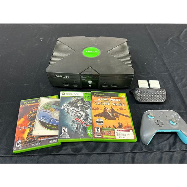 Xbox Original Console, Games, Xbox 360 Controller, Accessories, Game
