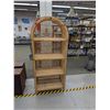 Image 1 : Arched Wicker Rattan 4 Shelf Open