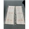 Image 1 : Pair of Hallway Rugs Boho Beige with Orange Accents, 59" x 20"