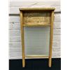 Image 1 : Economy Vintage Wood & Glass Washboard