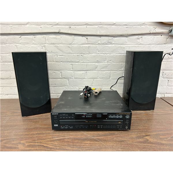 SONY Compact Disc Player CDP-C745 with Speakers