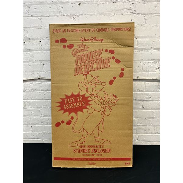 Walt Disney The Great Mouse Detective Cardboard Promotional Standee NEW OLD STOCK