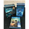 Image 1 : 3pcs Harry Potter Cassette Tape Bundle, 8 DVD Box Set and Blu-Ray Deathy Hallows pt 2