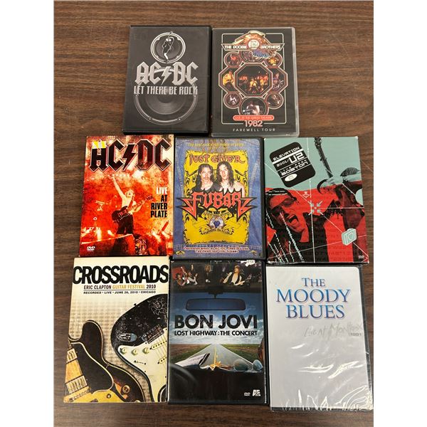 Lot of Music Concert Tour DVDs ACDC, Bon Jovi, Crossroads, Blues, etc