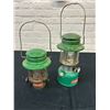 Image 1 : Lot of 2 Coleman 335 Oil Lantern 1976 and Lantern Top Only, missing tank.