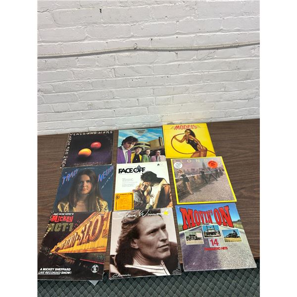 Lot of 9 Vinyl Records LPs, 3 Sealed