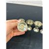 Image 5 : Lot of 6 Marked 800 Coin Silver Egg Cups approx 40 grams