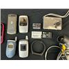 Image 3 : Lot of Digital Cameras and Flip Phones, Batteries