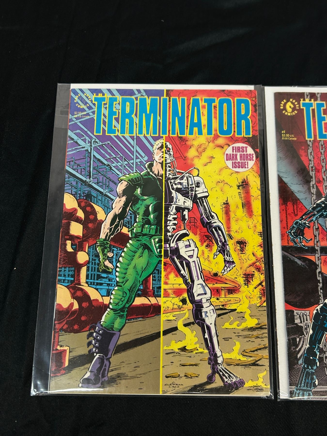 Lot of 3 The Terminator Vintage Comic Books #1, #4, 1st Issue