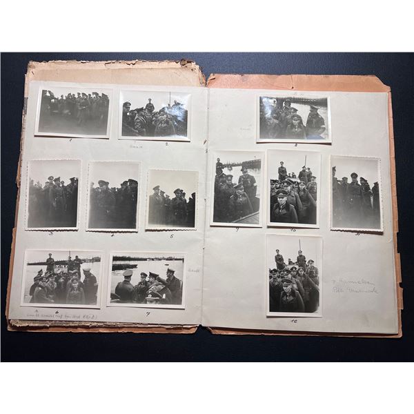 Original WWII German General Gause Photo Album – Rommel Inspection Denmark 1943